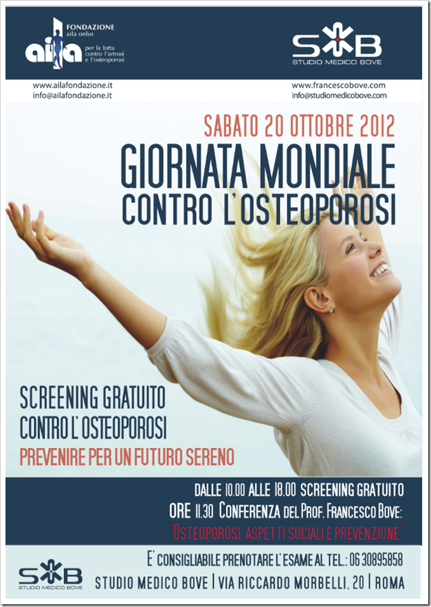 Giornata Mondiale contro L'Osteoporosi 2012