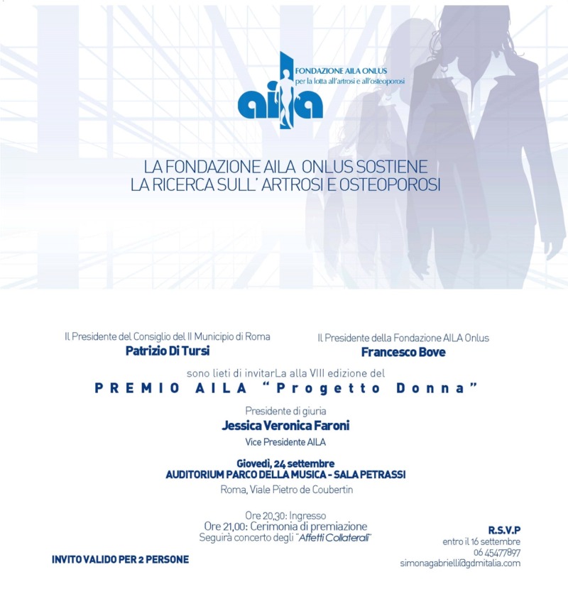 Premio Aila | Progetto Donna 2009